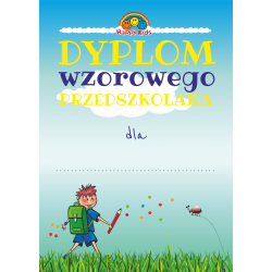 DYPLOM "WZOROWY PRZEDSZKOLAK" - 30 SZTUK