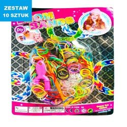 BRANSOLETKI "LOOM BANDS"- 10 szt.