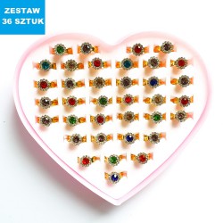 PIERŚCIONKI "LUX 6"-36 szt.