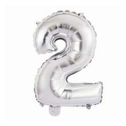 BALON FOLIOWY "CYFRA 2" - 35cm