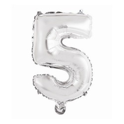 BALON FOLIOWY "CYFRA 5" - 35cm