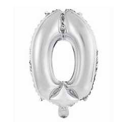 BALON FOLIOWY "CYFRA 0" - 35cm