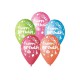 BALONY PASTELOWE "HAPPY BIRTHDAY" -30 cm-5 szt