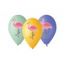 BALONY PASTELOWE "FLAMINGI" -33 cm-5 szt