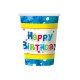 KUBEK PAPIEROWY "HAPPY BIRTHDAY-2"- 6 szt.