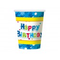 KUBEK PAPIEROWY "HAPPY BIRTHDAY-2"- 6 szt.