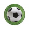 TALERZYKI URODZINOWE "PIŁKA NOŻNA" - 23 CM - 8 SZT.
