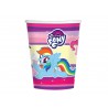KUBECZKI URODZINOWE "MY LITTLE PONY" - 250 ML - 8 SZT.
