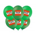 BALONY NADRUKIEM "MINECCRAFT TNT" - 37 CM - 6 SZT.