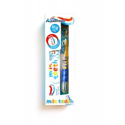 AQUAFRESH MILK TEETH (0-2 LAT) ZESTAW (PASTA DO ZĘBÓW + SZCZOTECZKA DO ZĘBÓW (niebieska)