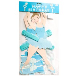 GIRLANDA "BALETNICE HAPPY BIRTHDAY"-(N)