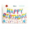 BALONY FOLIOWE "HAPPY BIRTHDAY-2"-TĘCZA