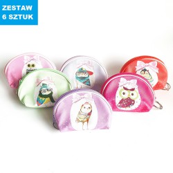 PORTMONETKI "SOWY 1" - 6 szt.