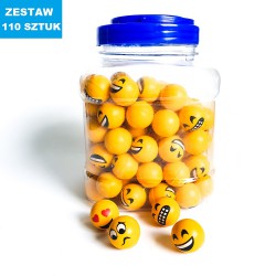 PIŁKI KAUCZUKOWE "BUŹKI"- 110 szt.