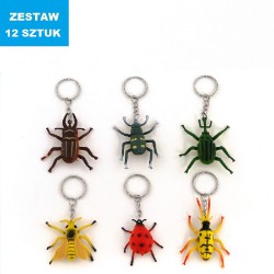 BRELOKI "INSEKTY"- 12 szt