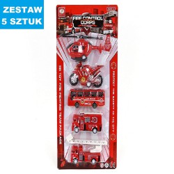 DUŻE POJAZDY "STRAŻ POŻARNA-2" - 5 szt.