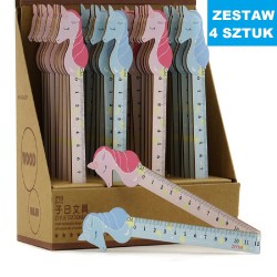 LINIJKA SZKOLNA "JEDNOROŻEC" - 4 szt.