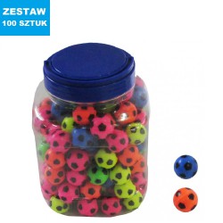 PIŁECZKI KAUCZUKOWE "FOOTBALL"- 100 szt.