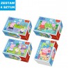 MINI PUZZLE  "ŚWINKA PEEPA"- 4 szt.