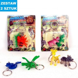 BRELOKI "ZWIERZĄTKA-MIX"- 2 szt.