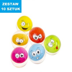 PIŁKI KAUCZUKOWE "FACE"- 10 szt.