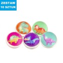 PIŁKI KAUCZUKOWE "DINO"- 10 szt.