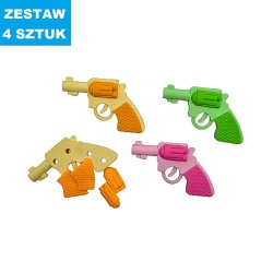 GUMKI SZKOLNE "PISTOLETY" - 4 szt.
