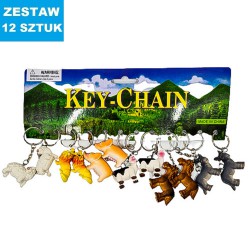 BRELOKI "ZWIERZĘTA DOMOWE"- 12 szt.