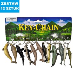 BRELOKI "ZWIERZĘTA WODNE - 1"- 12 szt.