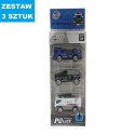 AUTA METALOWE "CITIES POLICE-PREMIUM" - 3 szt.