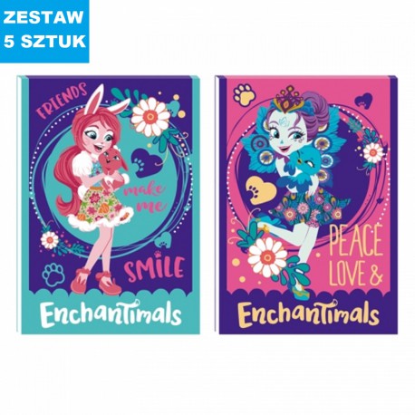NOTESIK "ENCHANTIMALS"- 5 szt.