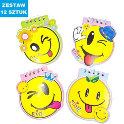 NOTESIK "EMOTKI-2" - 12 szt.