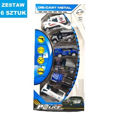 POJAZDY "POLICJA - PREMIUM" - 6 szt.