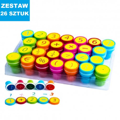 PIECZĄTKI "CYFRY - 1" - 26 szt.
