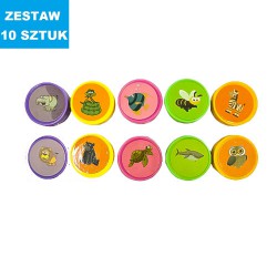 PIECZĄTKI "ZWIERZĄTKA - 1" - 10 szt.