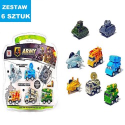 POJAZDY "ARMY SP" - 6 szt.