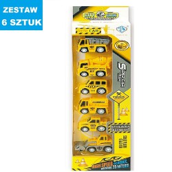POJAZDY Z NAPĘDEM "HAPPY BUILDING" - 6 szt.