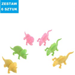 GNIOTEK GUMOWY  "DINO" - 6 szt.