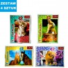 MINI PUZZLE  "UROCZE PUPILE-1"- 4 szt.