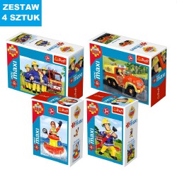 MAXI PUZZLE  "STRAŻAK SAM"- 4 szt.