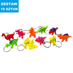 BRELOKI "DINOZAUR - 3"- 10 szt.