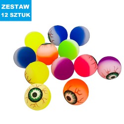 PIŁECZKI KAUCZUKOWE "OCZY"-  12 szt.