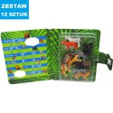 ZESTAW DZIKICH ZWIERZĄT  W KSIAŻCE - 12 szt.