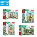 MINI PUZZLE  "RODZINA TREFLIKÓW"- 4 szt.
