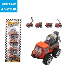POJAZDY BUDOWLANE"TRUCK CITY" - 4 szt.