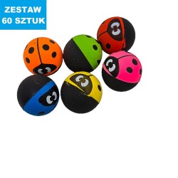 PIŁECZKI KAUCZUKOWE "BIEDRONKI" - 60 szt.