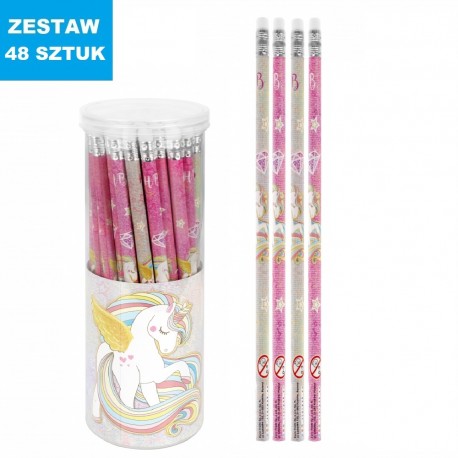 OŁÓWKI "JEDNOROŻEC" - 48 szt.