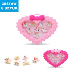 PIERŚCIONKI "SERIA-3" - 8 szt.