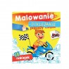 MALOWANIE - DOKLEJANIE "POJAZDY WYŚCIGOWE" Kolorowanka + Naklejki