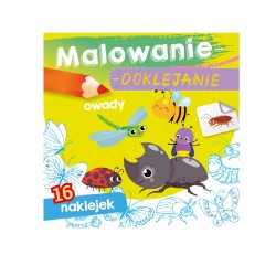 MALOWANIE - DOKLEJANIE "OWADY" Kolorowanka + Naklejki
